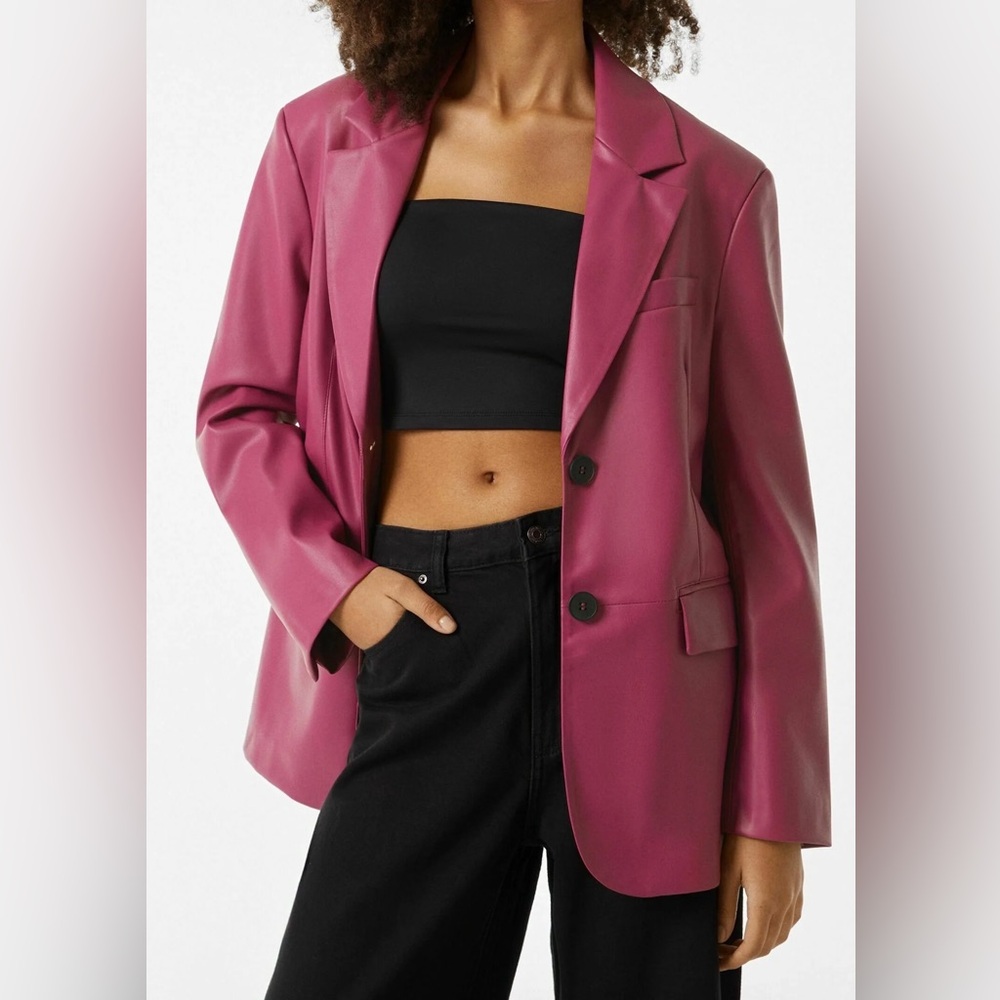 Women's Pink Blazer Bershka